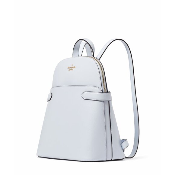 New Kate Spade Staci Saffiano Leather Dome Backpack Pale Sapphirine - Picture 2 of 5